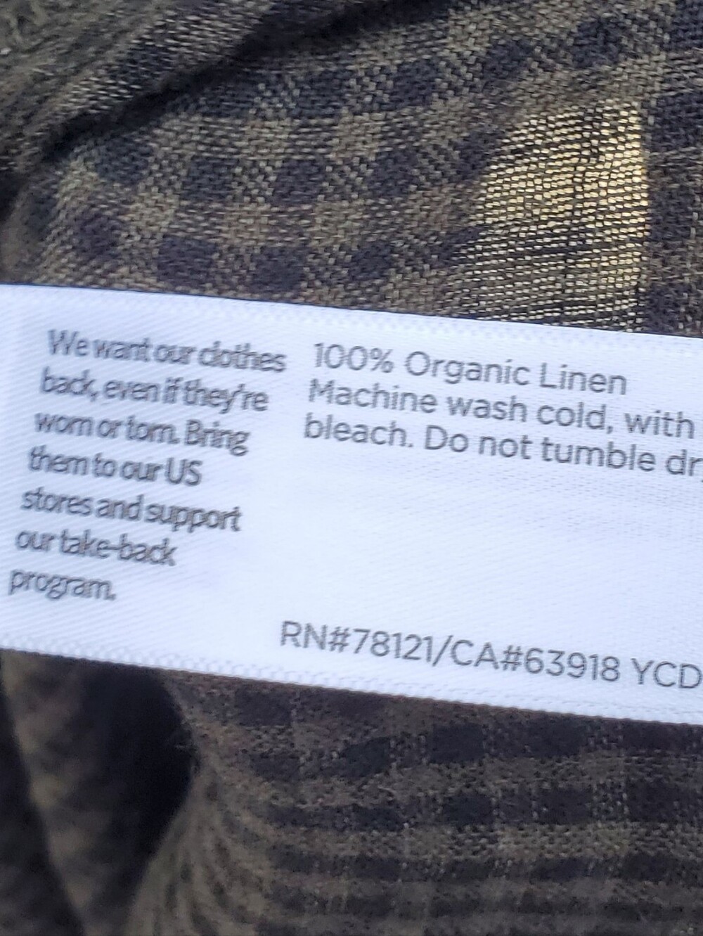 Eileen Fisher Organic Linen Tapered Lightweight Pants Size M - Picture 6 of 6